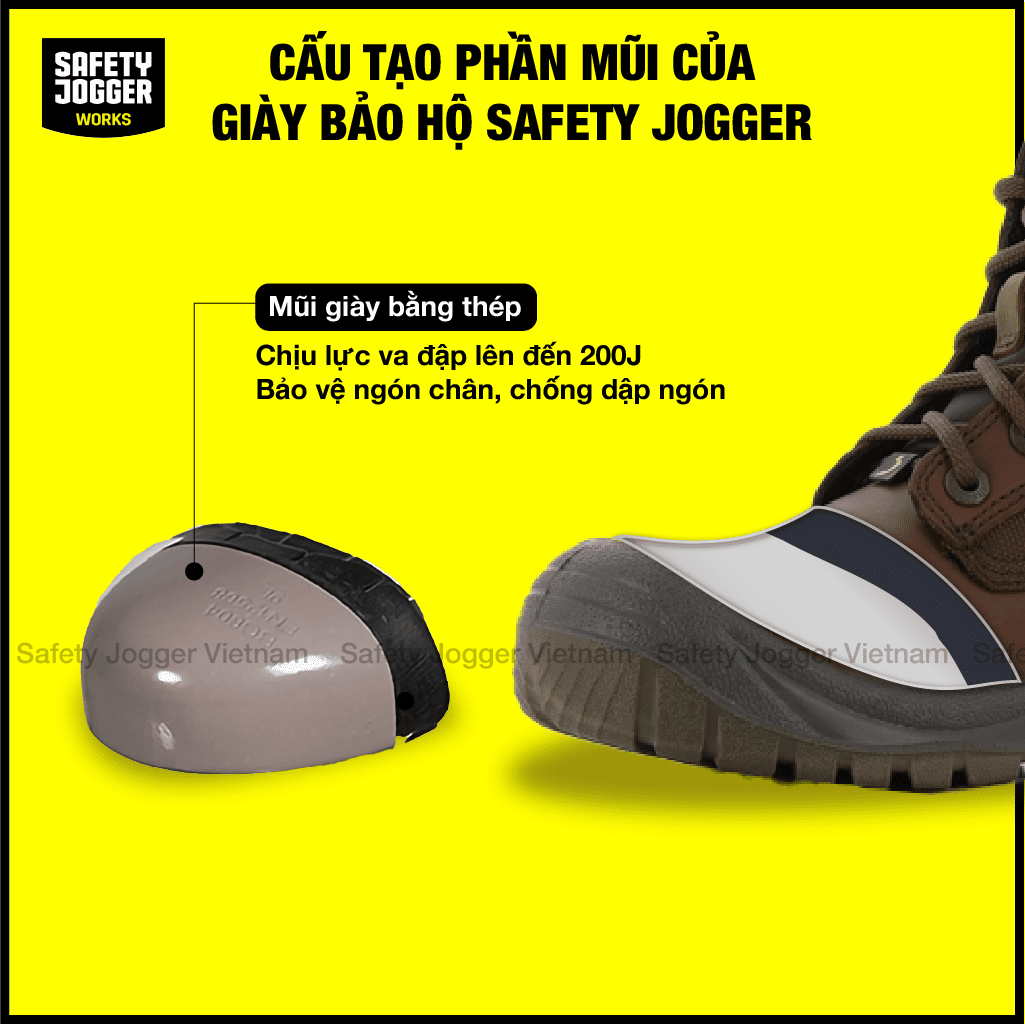 Giày bảo hộ Jogger Rush S3 Cam